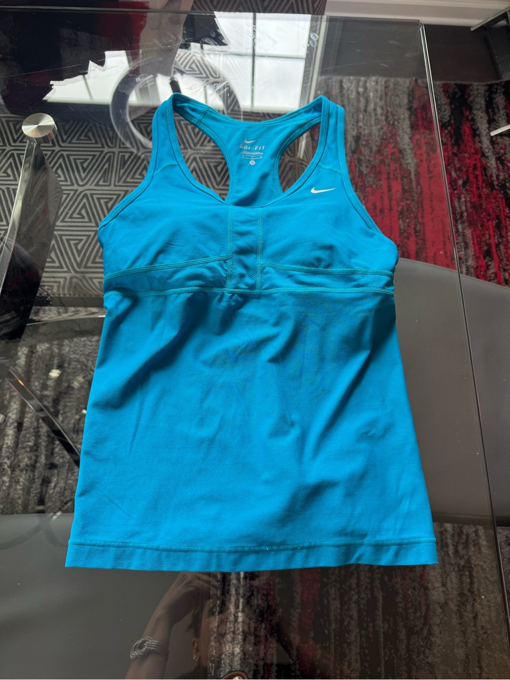 Nike Dri-FIT Racerback Tennis Tank Top - Bright Teal
